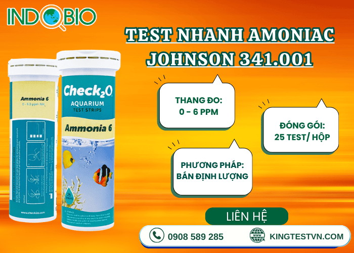 Vì sao nên chọn que test amoniac Johnson 341.001 ?